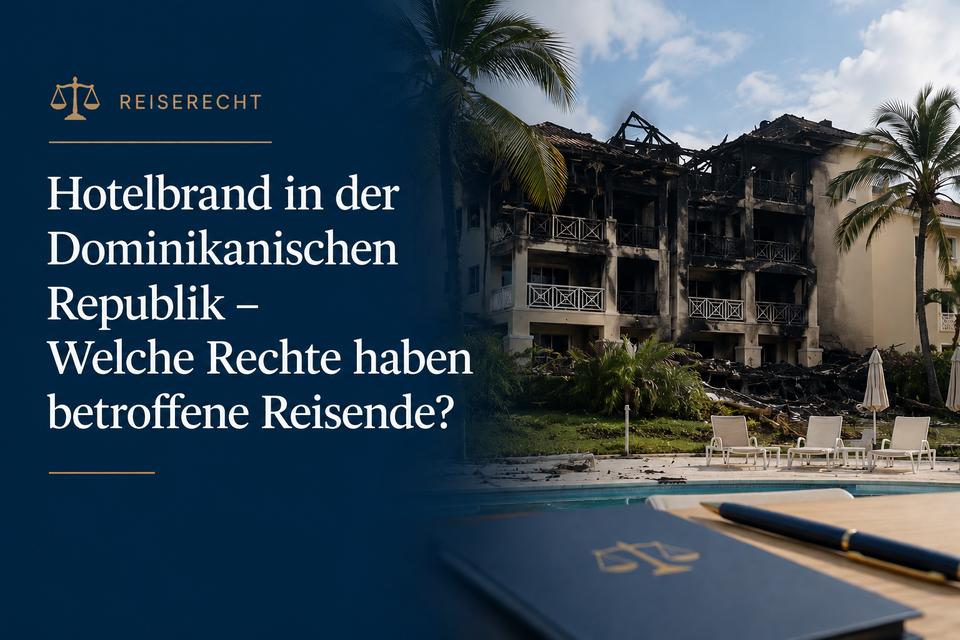 KI-generiertes Bild: Zerstörte Hotelanlage