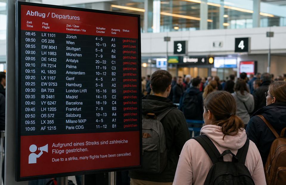 Streik bei Lufthansa – Pauschalreisende haben weitere Ansprüche